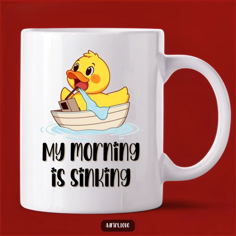 Funny Rubber Duck Sinking Boat Mug: A Hilarious Gift for Duck Lovers